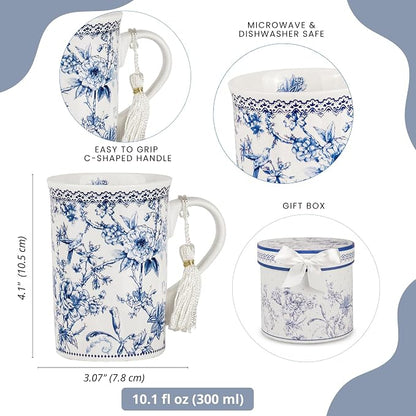 STP GOODS Porcelain Tea/Coffee Cup in Gift Box Fine Porcelain Coffee Cup Tea - Image 6