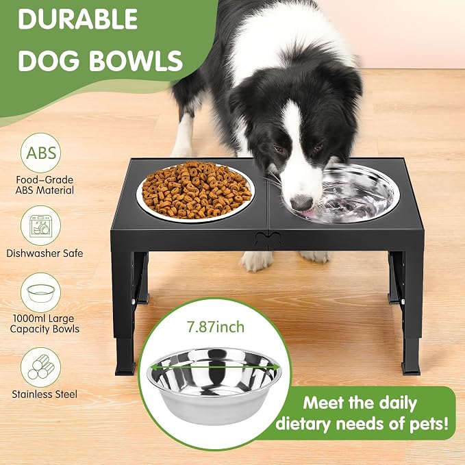 XIAZ Elevated Dog Bowls Large Breed Raised Dogs Bowl Stand Large/Medium Sized - Image 5