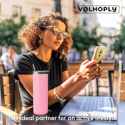Volhoply 12 Pack Skinny Tumblers - Image 7