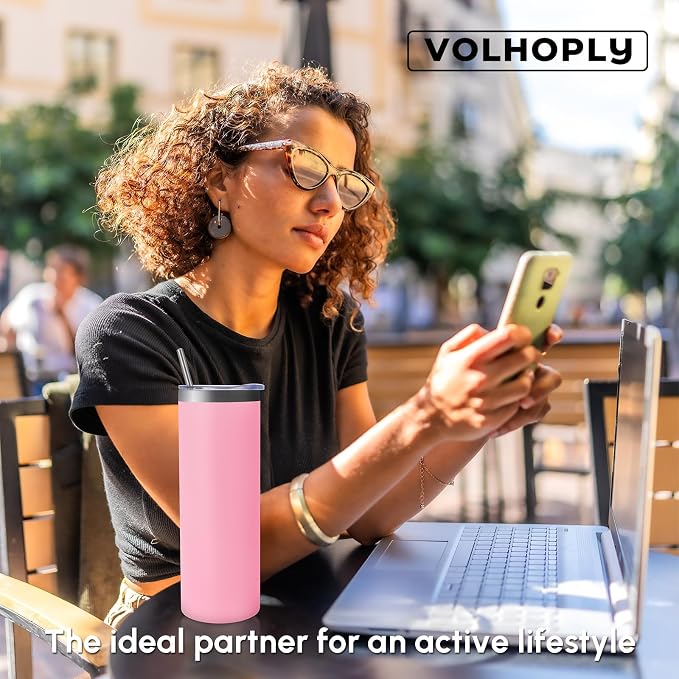 Volhoply 8 Pack Skinny Tumblers - Image 7