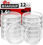 1.6"x1.6" Round Rubber Furniture Caster Cups, Carpet Protector by GAGUIUP