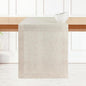 D'Moksha Homes Linen Light Natural Table Runner 84 Inches Long - 100% Pure Linen 14 x 84 Inch Table Runner for Dining, Valentines, Spring, Easter - Machine Washable