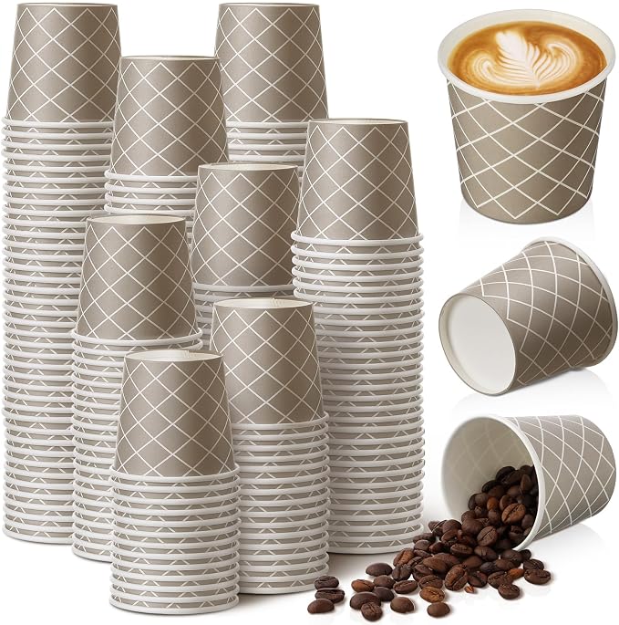 Rtteri 300 Pcs Count 3 oz Disposable Coffee Cups Disposable Espresso Cups Small by Rtteri