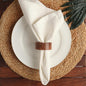 Handmade Acacia Wooden Napkin Rings Set of 12 by Unknown