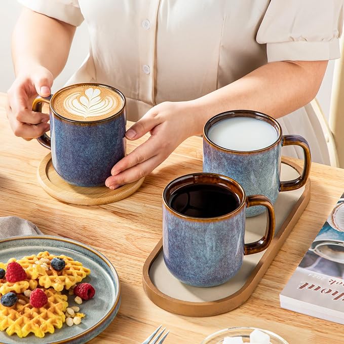 vancasso 16 oz Coffee Mugs Set of 6, Large Ceramic Mug - Image 8