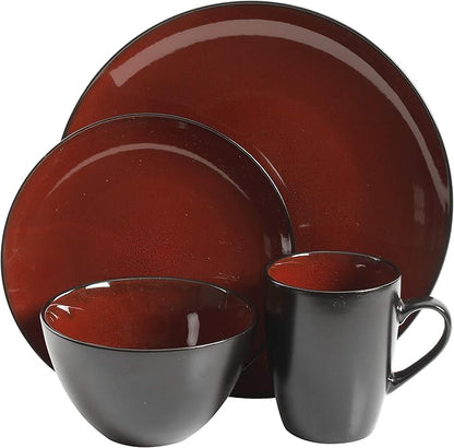 Gibson Elite Soho Lounge Round Reactive Glaze Stoneware Dinnerware Set - Image 5