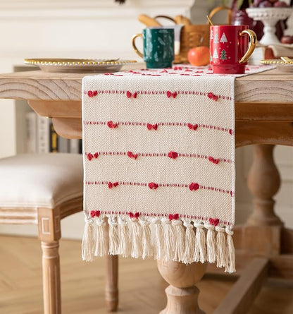 Caflife Christmas Valentines Table Runner 72 Inchs Long - Image 2