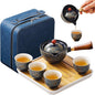 Chinese Tea Set, Chinese Gongfu Tea Set, Portable Teapot Set by REOWONU
