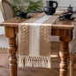 EMMTEEY Boho Table Runner with Tassels 94 Inches Long, Scratch & Heat Resistant by EMMTEEY