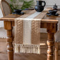 EMMTEEY Boho Table Runner with Tassels 36 Inches Long, Scratch & Heat Resistant by EMMTEEY