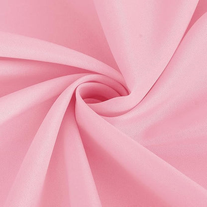 Fitable 6 Pack Pink Round Tablecloths - 120 Inches in Diameter - Stain Resistant and Washable Table Clothes, Polyester Fabric Table Covers for Wedding, Party, Banquet, Formal Events