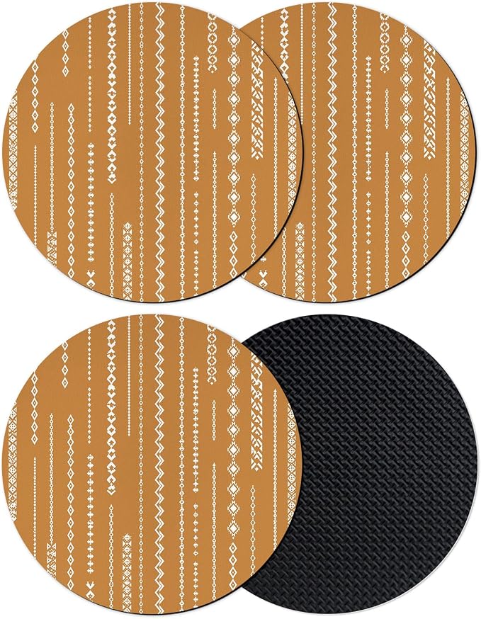 Vintage Simple Coasters Set of 4, Absorbent Coasters by Unknown