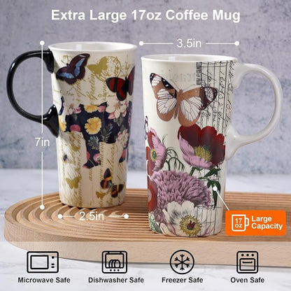 Topadorn 2 Pack 17oz Ceramic Travel Mugs - Image 4