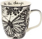 Karma Gifts 14 oz Black and White Boho Mug Butterfly by KarmaGifts