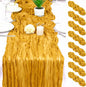 8 Pack Gold Cheesecloth Table Runner 17x108 inch Rustic Gauze Table Runner by Unknown