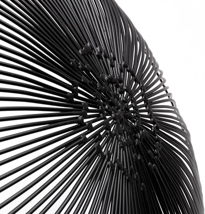 Serax Home Decor Fruit Bowl | Metal sculptures interior accessories by Antonino Sciortino | Oval Iron Kitchen Basket | Modern House Decor or Kitchen Storage for Counter and Table (low, black)