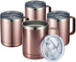 MEWAY 12oz Coffee Mug With Handle 4 Pack Bulk, Stainless Steel Insulated Travel by MEWAY