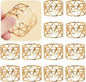 12PCS-LUNEY Gold Napkin Rings Set of 12 Metal Napkin Holder by PANDAMIMI