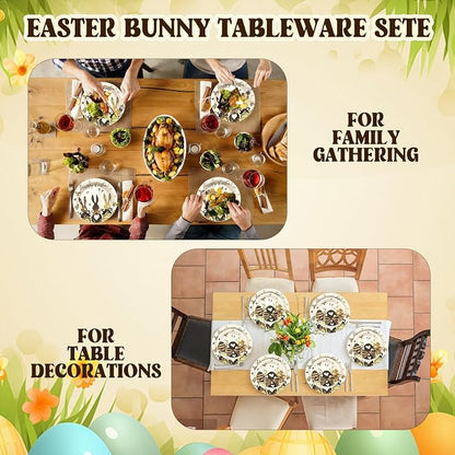 60 Pcs Happy Easter Plates and Napkins Party Supplie, Serves 20 | Easter Egg - Image 7