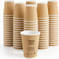 NYHI 150 10 oz Ripple Kraft Paper Cups Brown Hot Cold Cups 3 Layer Rippled by NYHI