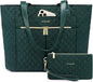 LOVEVOOK Laptop Bag for Women 17 inch, Diamond Quilted Work Tote Bags Womens by LOVEVOOK