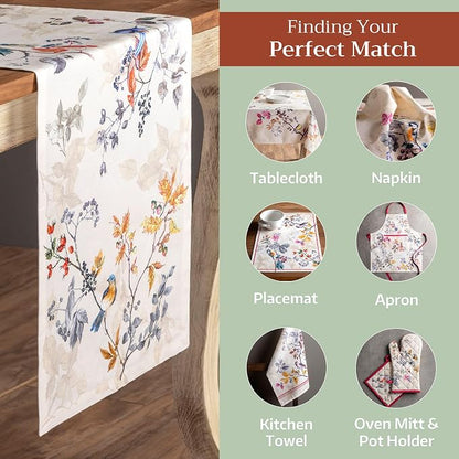Maison d' Hermine Table Runner 100% Cotton 14.50" x 108" | Table Runners 108 - Image 5