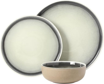 Gibson Elite Island Bay 12-Piece New Bone China Dinnerware Set Service - Image 8