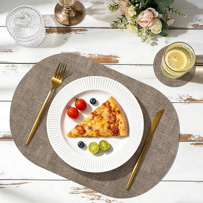 Faux Leather Placemats Set of 6 - Image 3