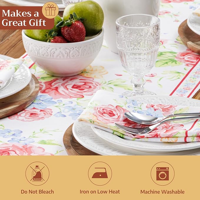 Maison d' Hermine Table Runner 100% Cotton 14.50" x 72" | Table Runners 72 - Image 5