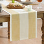 Artoid Mode Light Yellow Farmhouse Rustic Table Runner, Seasonal Macrame Fabric by ArtoidMode
