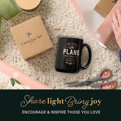 Christian Art Gifts Large Inspirational Scripture Ceramic Coffee & Tea Mug - Image 6