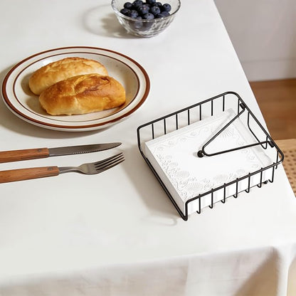 Napkin Holder for Table with Weighted Arm, Dinner Metal Flat Napkin Holders for - Image 2