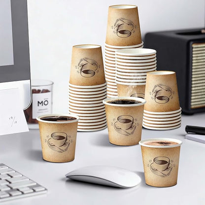 Clawsoff 600 Pack 4 oz Small Coffee Cups Disposable Paper Espresso Cups | - Image 8