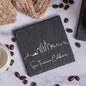 Blue Ridge Mountain Gifts - San Francisco CA Skyline Coasters, Set of 4 - San Francisco California Souvenir, Slate Coasters with Minimalist Skyline, Housewarming Gift for Friends, Family, & Neighbors