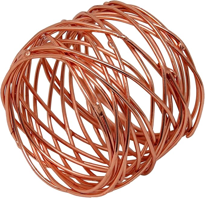 ITOS365 Handmade Round Mesh Napkin Rings Holder - Image 6