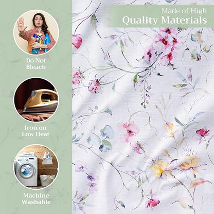 Maison d' Hermine Cloth Napkins Set of 4 100% Cotton Everyday Reusable Square Napkins Cloth Washable Dinner Party Wedding Restaurant Valentines Day Decorations Spring/Summer (Summer Floral, 20" x 20")