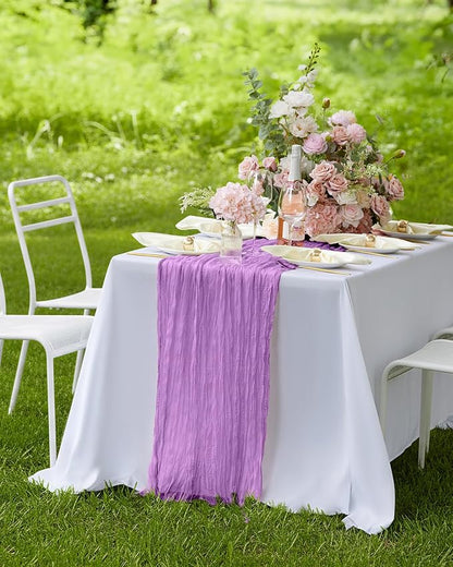 Pureegg 3-Pack Cheese Cloths Table Runner, Baby Shower, Wedding and Farmhouse - Image 7
