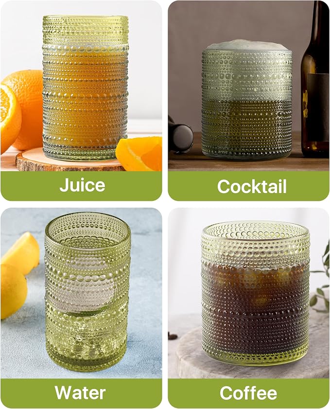 Hobnail Drinking Glasses Set of 12 - Image 8