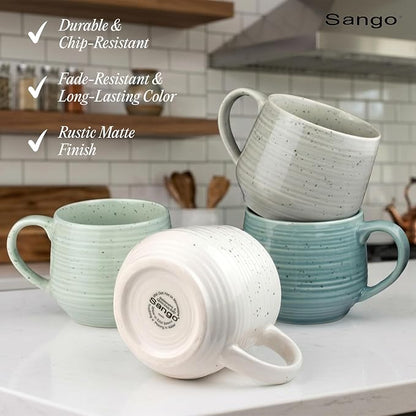 Sango Siterra Artist's Blend 17 oz. Stoneware Mug Set- Service - Image 8