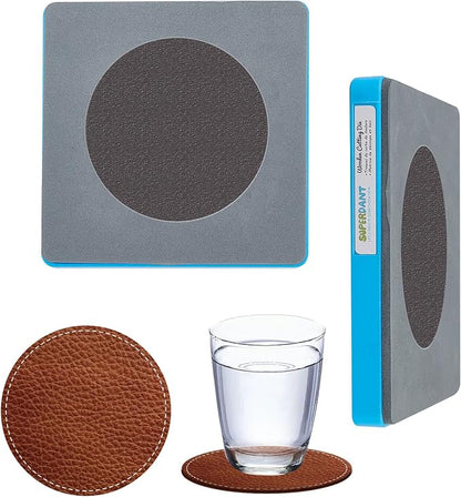 SUPERDANT Round Leather Cutting Dies Drink Coasters Die Cutter Machine DIY by SUPERDANT
