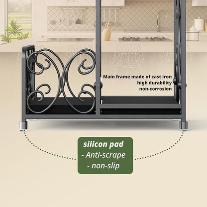 Napkin Holder with Salt and Pepper Caddy, Metal Table Dispenser | Dinner Napkins - Image 9