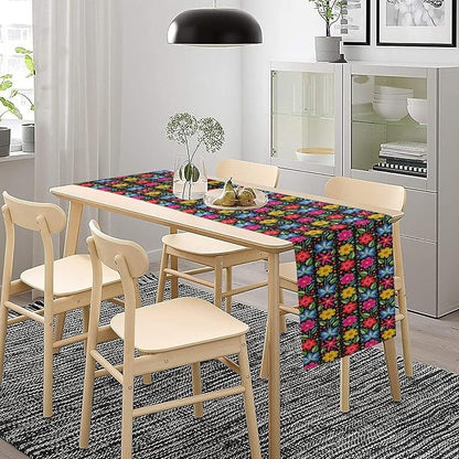 YCness Ethnic Mexican Table Runer, Mexican Flower Traditional Pattern Ornate - Image 5