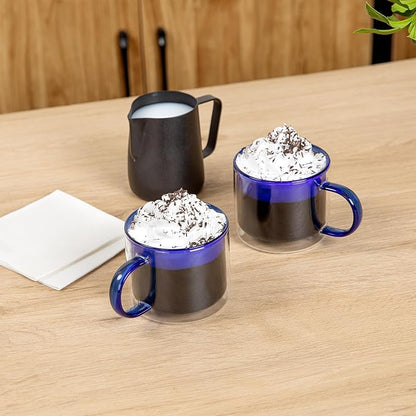 Restaurantware Coffee Cups 12 Pack of 11 oz Double Wall Glass Insulated Coffee - Image 4