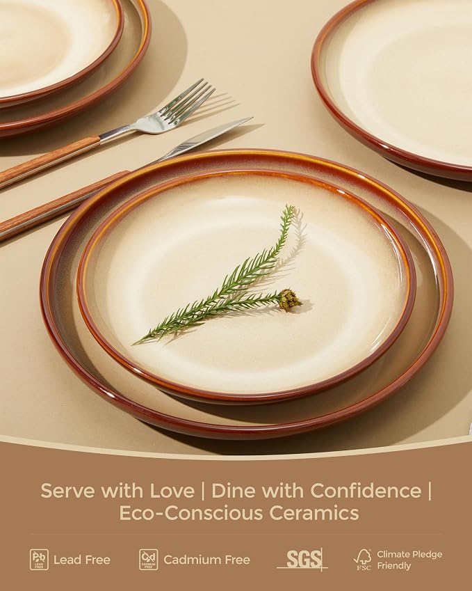 Stoneware Dinnerware Set Service - Image 2