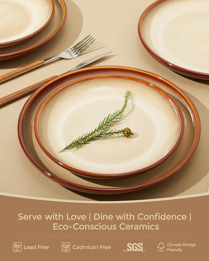 Stoneware Dinnerware Set Service - Image 2