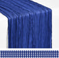 Showgeous 30 Pack Royal Blue Cheesecloth Table Runner, 17 x 108 Inches | Boho by Showgeous