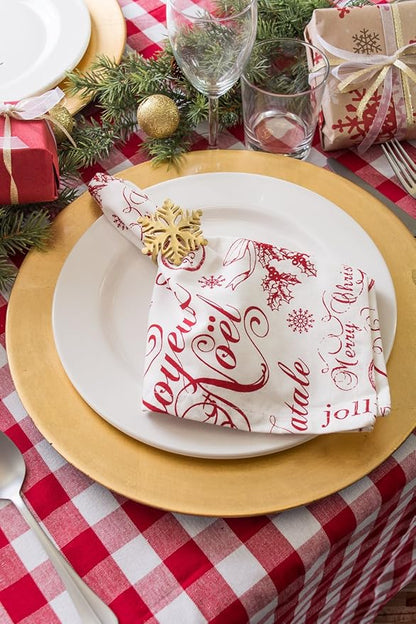 DII Checkered Tabletop Collection 100% Cotton, Machine Washable, Tablecloth - Image 5