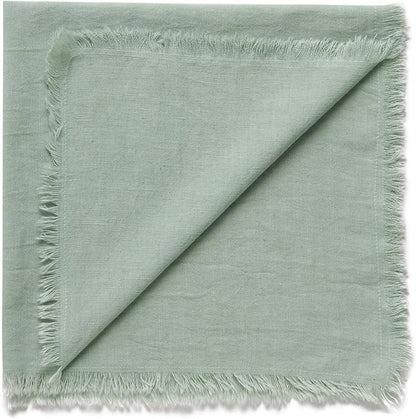 ACCENTHOME Teal Cotton Linen Napkin Set of 12 18x18 inch Dinner Napkins - Washable Soft Premium Hotel Quality Reusable Hemmed Edges Napkins Perfect Table Linens for Family Dinners, Weddings