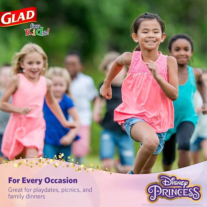 Glad for Kids Disney Princess Kids Disposable Bowls, 12 Oz, 40 Ct | Sturdy - Image 5