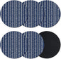 Vintage Striped Coasters Set of 6, Absorbent Coasters by Unknown